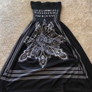 Strapless stretchy dress